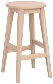 Barová stolička z dubového dreva v prírodnej farbe (výška sedadla 65 cm) Austin – Rowico