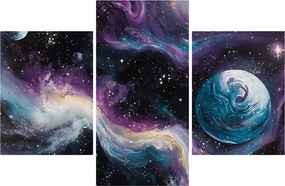 Obraz - Maľovaný vesmír (90x60 cm)