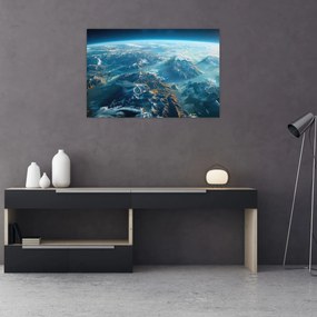 Obraz - Pohľad z vesmíru (90x60 cm)