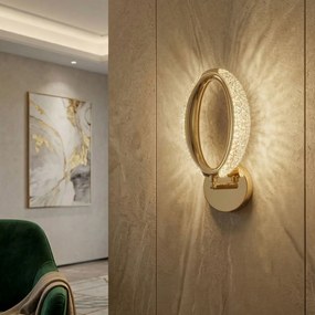 Toolight Rea, NÁSTENNÉ LED SVIETIDLO G174-W GOLD, OSW-07818
