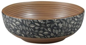 Hnedé keramické okrúhle umývadlo ø 41 cm Priori – Sapho