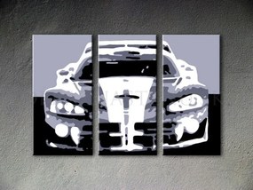 Ručne maľovaný POP Art obraz Dodge Viper GTS