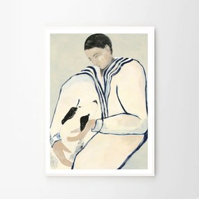 Moikka Plagát Man and Dog by Sofia Lind 50x70 cm