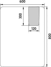 Nimco LED zrkadlo 600x800 - ZP 25002