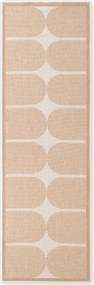 NORTHRUGS, Behúň Duet Bowen 106245 Beige/White - na von aj na doma, 80x250, béžová, chodba / predsieň