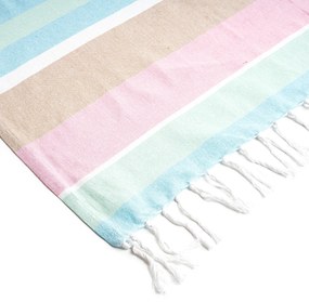 Trade Concept Osuška Fouta so strapcami Stripes pink, 90 x 170 cm