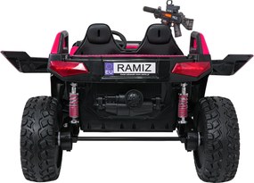 Ramiz Elektrická bugina PROSPECTOR STRONG pre deti ružová + pohon 4x4 + diaľkové ovládanie