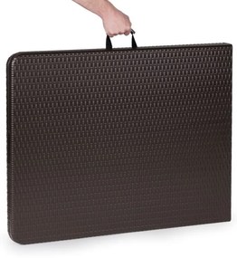 Bestent Cateringový stôl skladací 180cm Brown Rattan