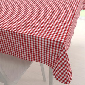Biante Bavlnený obdĺžnikový obrus Olivia OL-008 Červeno-biela kocka malá 140x180 cm