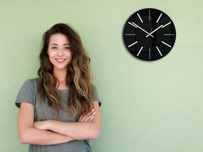 Nástěnné hodiny Modus 30 cm černé