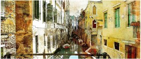 Obraz - Ulička v Benátkach (120x50 cm)