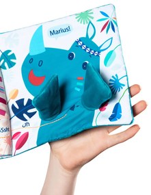 Lilliputiens - nosorožec Marius hľadá tatka - textilná knižka