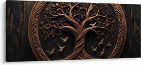 Obraz – Drevený strom života (120x50 cm)