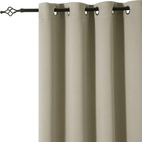 Záves OXFORD 140x250 cm, svetlobéžový Zavesenie: Riasiaca páska