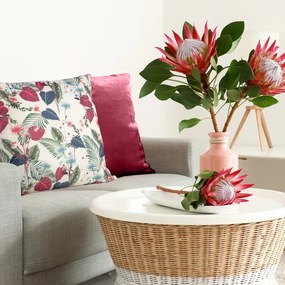 DEKORAČNÁ OBLIEČKA NA VANKÚŠ FLORE 13 45X45 CM VZOROVANÁ