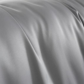 Sivé saténové obliečky na dvojlôžko/predĺžené 230x220 cm Silky Soft – Catherine Lansfield