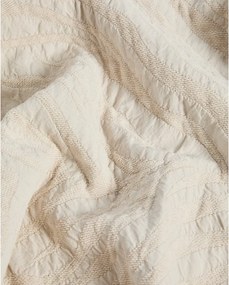 Slonovinový žakárový pléd 180x260 cm Zenti – Kave Home