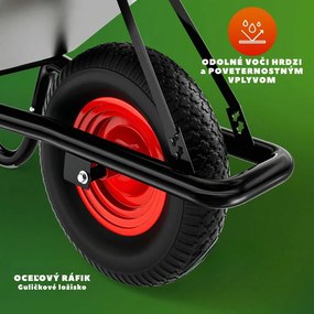 Fúrik BARRY pozinkovaný, max. kapacita 100l/250kg, strieborná/čierna Gardebruk