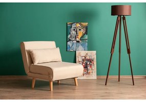 Krémové kreslo Folde – Artie