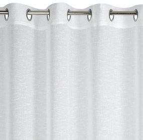 ZÁCLONA NA KRÚŽKOCH LEXY 140X250 CM BIELA