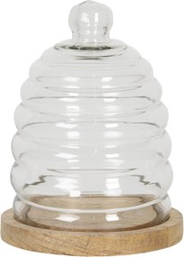 Podnos so skleneným krytom Sylvestre - Ø 16 * 20 cm