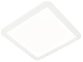 Stropné svietidlo biele 30 cm vrátane LED 3-stupňové stmievateľné IP44 - Steve