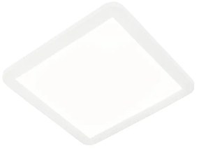 Stropné svietidlo biele 30 cm vrátane LED 3-stupňový stmievač IP44 - Steve