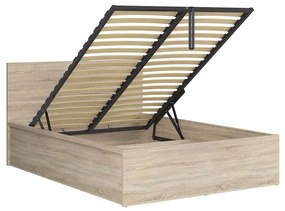 Manželská posteľ 140 cm BRW Tetrix 8 (dub sonoma) (s roštom) (s úl. priestorom). Vlastná spoľahlivá doprava až k Vám domov. 1098489