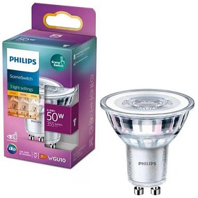 LED žiarovka Philips SCENE SWITCH PAR16 GU10/4,8W/230V 2200/2500/2700K 8719514307780
