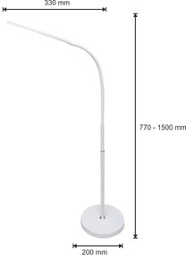 LED Stmievateľná lampa 3v1 LED/10W/230V 3000/4000/6000K CRI 90 biela
