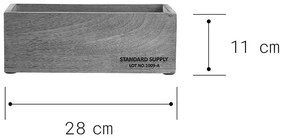 STANDARD SUPPLY Drevená truhla 28 cm
