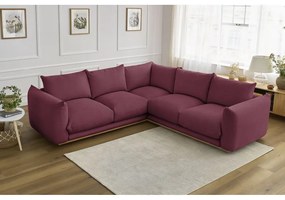 Vínová rohová pohovka Ernest – Bobochic Paris