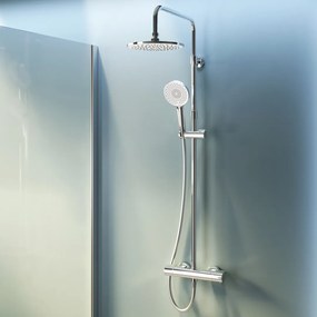 Sprchový systém AM.PM X-Joy F07XA400 s termostatickou sprchovou batériou, chróm