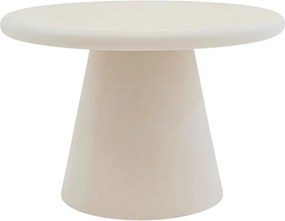 Kruhový konferenčný stolík Clav 60 cm - béžový