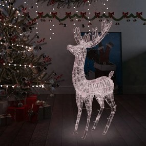 XXL Akrylový vianočný sob 250 LED 180 cm teplý biely 329785