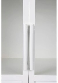 Biela kovová vitrína 35x150 cm Miya – White Label