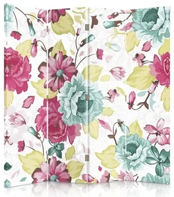 Gario Paraván Retro kvety Rozmery: 145 x 170 cm, Prevedenie: Klasický paraván