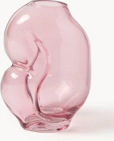 Ručne vyrobená sklenená váza Gleam, V 18 cm