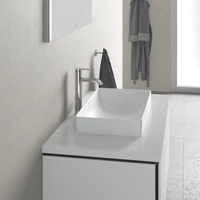 DURAVIT DuraSquare obdĺžniková umývadlová misa bez otvoru, bez prepadu, 600 x 345 mm, biela, s povrchom WonderGliss, 23556000001