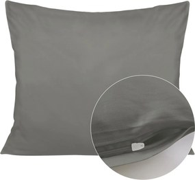 SATÉNOVÁ DEKORAČNÁ OBLIEČKA NA VAKÚŠ SATYNLOVE 40X60 CM SIVÁ