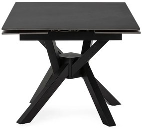 Rozkladací jedálenský stôl s prídavnou doskou s doskou z kameňa 90x150 cm Arlene – Marckeric