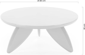 Zelený okrúhly konferenčný stolík Lumis 80 cm