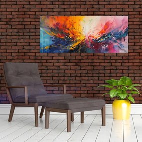 Obraz - Farebná abstrakcia (120x50 cm)
