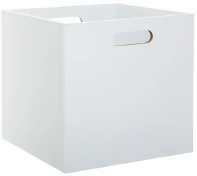 Úložný box Wood, 31x31x31 cm, biela