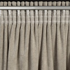 ZÁVES NA PÁSKE NILO 140X270 CM TMAVOBÉŽOVÁ