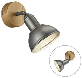 Priemyselná nástenná lampa oceľ - Arti