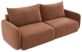 Rozkladacia/s úložným priestorom pohovka v tehlovej farbe 238 cm Kalena – Makamii