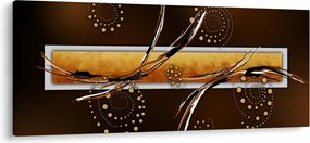 Obraz abstrakcie - Motýle (120x50 cm)