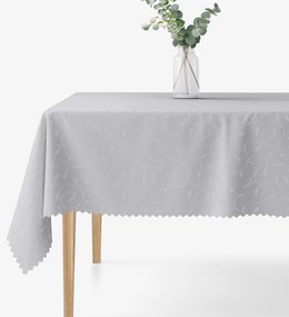 Goldea sviatočný hranatý teflónový obrus - sivý s veľkými ornamentmi 140 x 220 cm