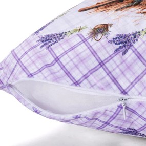 Sada 3 ks obliečok na vankúšiky LEVANDUĽA 45 x 45 cm